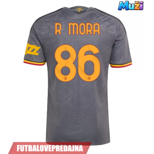 Lacne Muži Futbalové dres AS Roma Rodrigo Mora #86 2026-27 Krátky Rukáv - Tretina